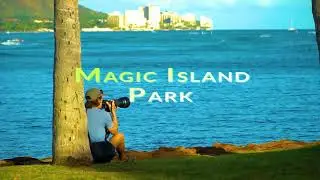 Honolulu&rsquo;s best sunset spot - Magic Island Park🌅Hawaii Oahu island