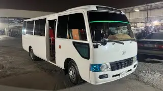 Toyota Coaster 30-Seater Bus for Labor Transport in Dubai | Reliable Morning & Evening Shuttle