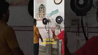 mist fan cooler fan ac se bhi thanda cooling fogging mist fan farata water spray  fan