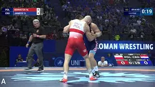 1/4 GR - 66 kg: M. BERNATEK (POL) df. D. JANECIC (CRO) by VPO1, 2-1