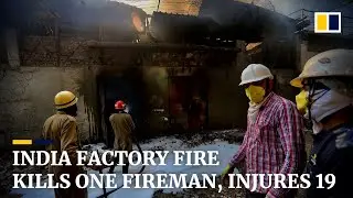 India battery factory blaze kills at least one firefighter and injures 19