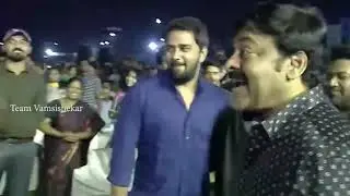 Megastar Chiranjeevi Dynamic Entry |  Arjun Suravaram Pre Release Event | #VamsiShekarCinema