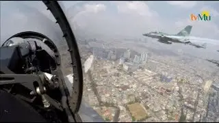 Kereen!! Flypass Pesawat Tempur TNI Angkatan Udara pada HUT ke-74 Republik Indonesia