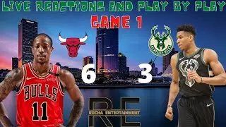 Chicago Bulls Vs Milwaukee Bucks | Live Reactions And Play By Play