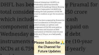 dhfl latest news 🔥 piramal group