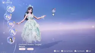 Infinity Nikki Glowing Up Courtyard Flowers Outfit To Tangled Dreams
