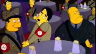 Grandpa simpson as a German cabaret singer