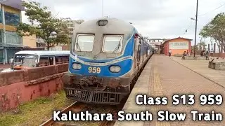 Class S13 959 Kaluthara south slow train at wellawatta railway station