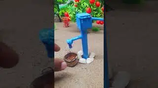 diy homemade mini water pump for cow 🐄 #scienceproject #waterpump #toyfarming