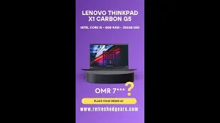 Unleash Performance with Lenovo Thinkpad X1 Carbon, 8GB RAM, 256GB SSD. Exclusively in Oman.