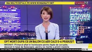 Un balon cu aer cald a luat foc &icirc;n aer. Opt persoane au murit