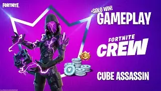 Gameplay Cube Assassin + Solowin | Epic Outfit Skin | Fortnite