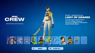 How To Get Lady of Cranes Crew Legacy Set Pack FREE In Fortnite! (Unlocked Lego Lady of Cranes)