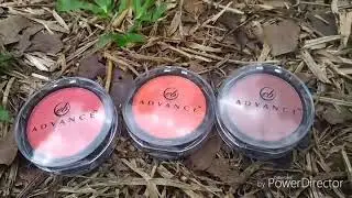Eb advance cheek color in poppy mandarin and fig
