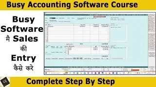 Busy Software Tutorial in Hindi | Sales Entry in Busy Software | GST Entry in Busy Software | #sale