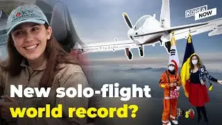 Teen pilot lands in South Korea in record solo-flight