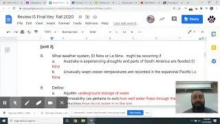 Fall 2020 Integrated Science Final Review