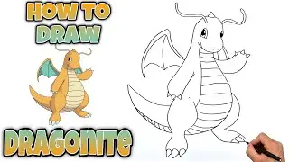 HOW TO DRAW DRAGONITE | Pokemon | Step-By-Step#pokemon #pokemondrawing #drawing
