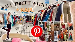 Thrift With Me for FALL 2021 Trends //  pinterest inspo + try on haul