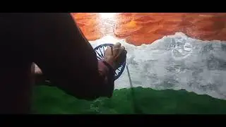 Independence Day15 August Flag Art # Amiruddin Ansari