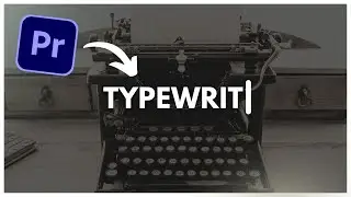 The Easiest Way to Create a TYPEWRITER Effect in Premiere Pro 2022
