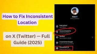Как исправить несоответствие местоположения в Twitter в разделе &laquo;О вашей учетной записи&raquo; &mdash; Полное...
