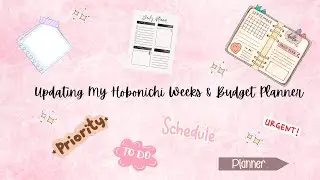 This Weeks Plans in my Hobonichi Weeks & Budget Planner
