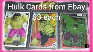 Hulk Holographic cards $3 each from Ebay