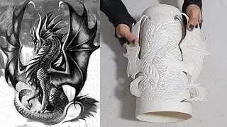 Aprenda fazer uma lumin&aacute;ria de pvc formato Drag&atilde;o