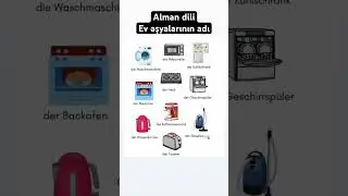 Alman dilində Ev əşyalarının adı #almandili