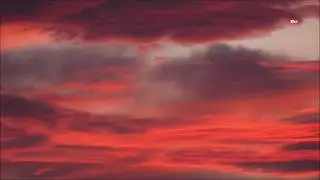 Red sky at sunset