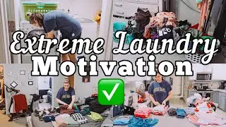 GET IT ALL DONE | EXTREME ALL DAY LAUNDRY MOTIVATION | MOM OF 3 DAY IN THE LIFE | MEGA MOM