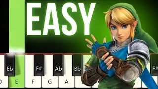 The Legend of Zelda - Main Theme EASY Piano tutorial (Overworld theme)