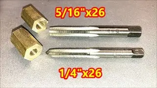Finding 9.0 Hexagon brass and 2 carbon steel thread taps