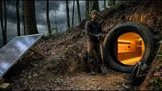 One Man Builds a Hidden Underground House in the Forest | Cinematic ASMR