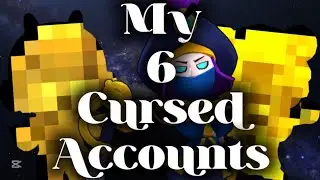 All 6 of my cursed accounts in Brawl Stars RANKED