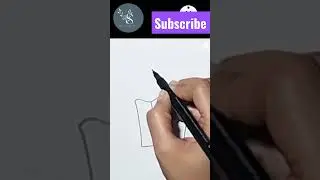 How to draw a cup Ice-cream with cherry || #drawing #shorts #creativeart #sheetalartroom