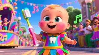Brushtime Smile Parade 🪥😄 | Fun Toothbrushing Song for Kids | Healthy Habits for Toddlers