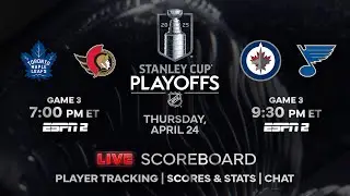 2025 NHL Playoffs - Game 3: Senators vs Maple Leafs and Blues vs. Jets