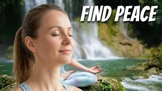 Waterfall Meditation Music | Release Tension & Find Inner Peace #yoga #meditation #motivation