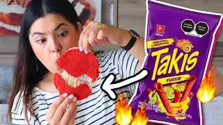 Tortillas de TAKIS FUEGO!! *2 INGREDIENTES* | RebeO