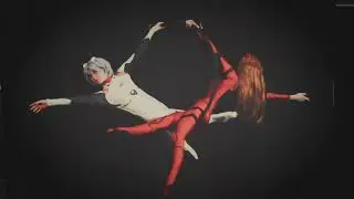Asuka & Rei (Evangelion): Lilith Unbound (1/2 of duo) - Fly Me to The Moon Duo Lyra Aerials Routine