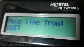 Move line appearance on Nortel Norstar