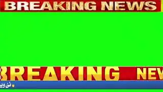 HD Breaking News Lowerthird | Modern Green Screen Video