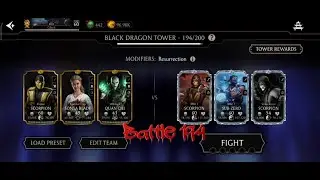 MK mobile Battle 194 BLACK DRAGON TOWER