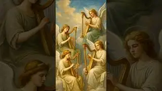 Beautiful angels playing harps #faith #motivation #god #jesus #inspiration #bible #worship #praise