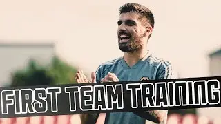 Europa League away day! Squad arrive and train at Crusaders' Seaview