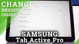 How to Enable Auto Brightness in SAMSUNG Galaxy Tab Active Pro &ndash; Customize Brightness Settings