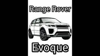 Range Rover Evoque. Step by step drawing