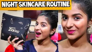 Night Skincare ROUTINE ft Zotezo Bag | Zo bag unboxing |